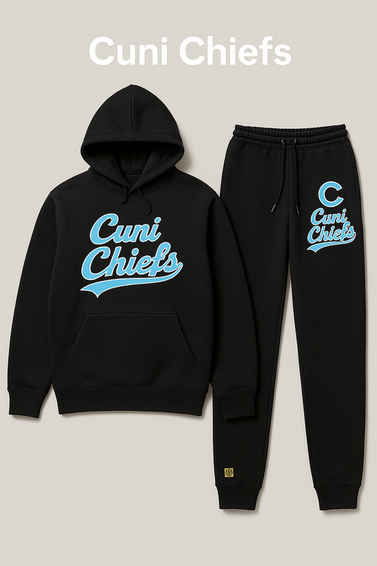 Cuni Chiefs – Blackout Blue Ice Edition (Hoodie + pants Set)
